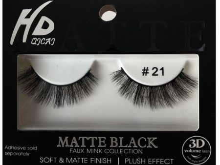 #21 HD Matte Black 3D Faux Mink Lashes Online now