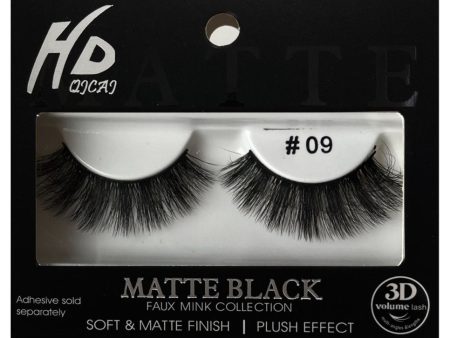 #09 HD Matte Black 3D Faux Mink Lashes Cheap