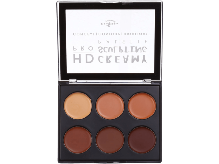 (Medium Deep) HD Pro Cream Sculpting Palette For Sale