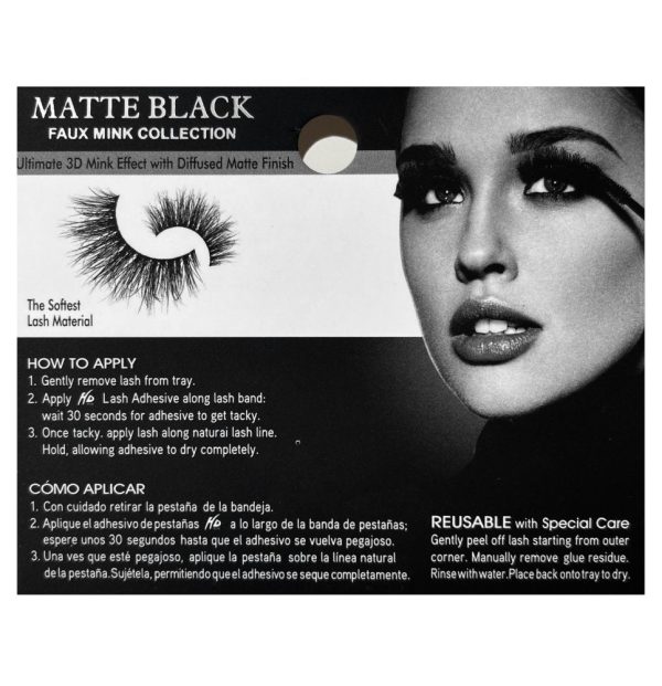 #02 HD Matte Black 3D Faux Mink Lashes Cheap