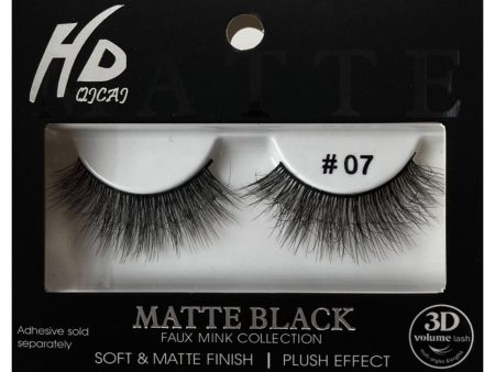 #07 HD Matte Black 3D Faux Mink Lashes Online Hot Sale