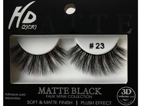 #23 HD Matte Black 3D Faux Mink Lashes Supply