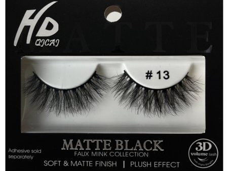 #13 HD Matte Black 3D Faux Mink Lashes Hot on Sale