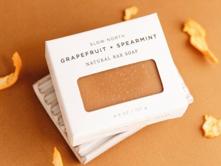 Grapefruit + Spearmint - Natural Bar Soap For Cheap