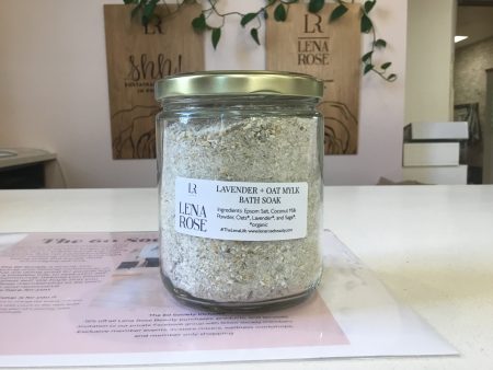 Lavender + Oat Mylk Bath Soak - 16 oz. Hot on Sale