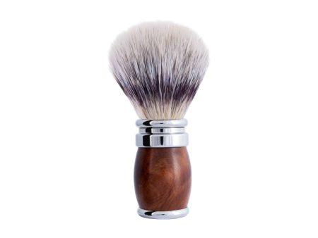 Plisson 1808 Thuja and Chrome Finish Shaving Brush -  High White Mountain  Fibre - Joris Online Sale