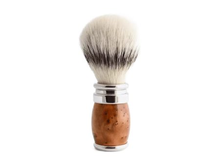 Plisson 1808 Thuja Wood Handle & White Fibre Shaving Brush Online Sale