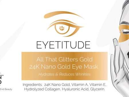 Eyetitude All That Glitters Gold 24K Nano Gold Eye Mask Hot on Sale