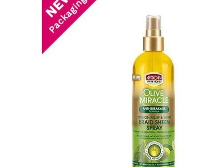 African Pride Olive Miracle Anti-Breakage Braid Sheen Spray 355ml Online Hot Sale