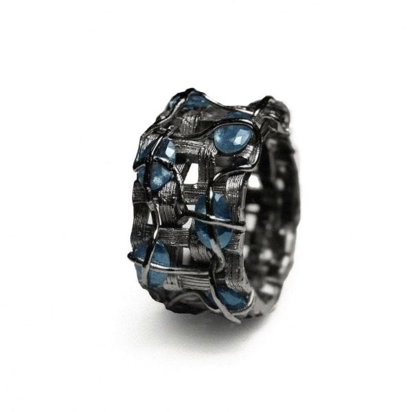 German Kabirski Fisara Sapphire Ring on Sale