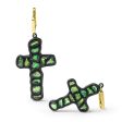 German Kabirski Cruce Rough Chrome Diopside Earrings Cheap