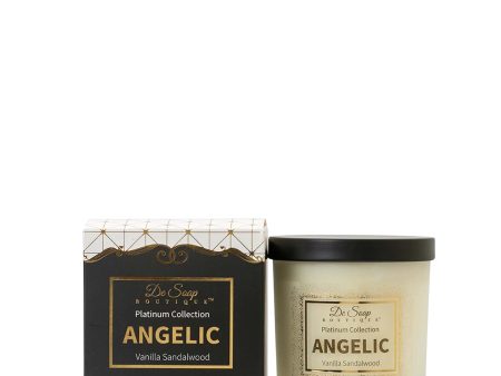 De Soap Boutique ANGELIC Vanilla Sandalwood Candle 10 oz Cheap