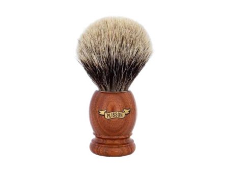 Plisson 1808 Original Santos Rosewood & European Gray Genuine Badger Shaving Brush For Sale