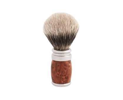 Plisson 1808 Thuja Wood & Palladium Genuine Badger Shaving Brush Sale