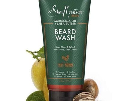 Shea Moisture Men Maracuja Oil&Shea Butter Beard Wash 177ml Hot on Sale