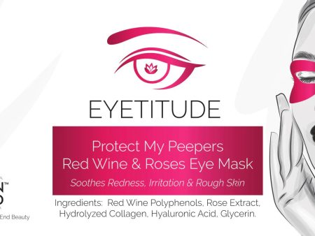 Eyetitude Protect My Peepers Red Wine & Roses Eye Mask Fashion