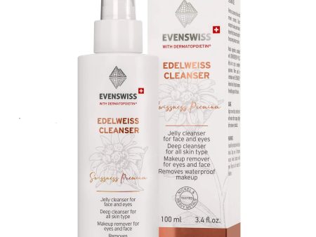 Evenswiss Edelweiss Cleanser Eyes and Face 100 ml 3.4 oz Online Hot Sale