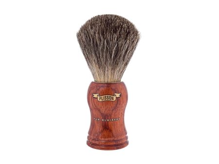 Plisson 1808 Bubinga High-Mounted Handle & Russian Gray Genuine Badger Shaving Brush For Sale