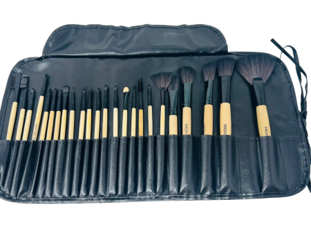 High End Beauty 24 Piece Makeup Brush Set w Case For Discount