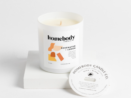 Soy Candle - Rosewater & Lemon Cheap