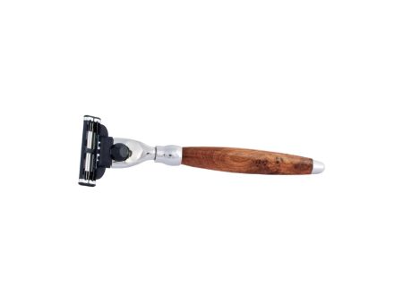 Plisson 1808 Thuja Wood and Chrome Finish Mach3 Razor Cheap