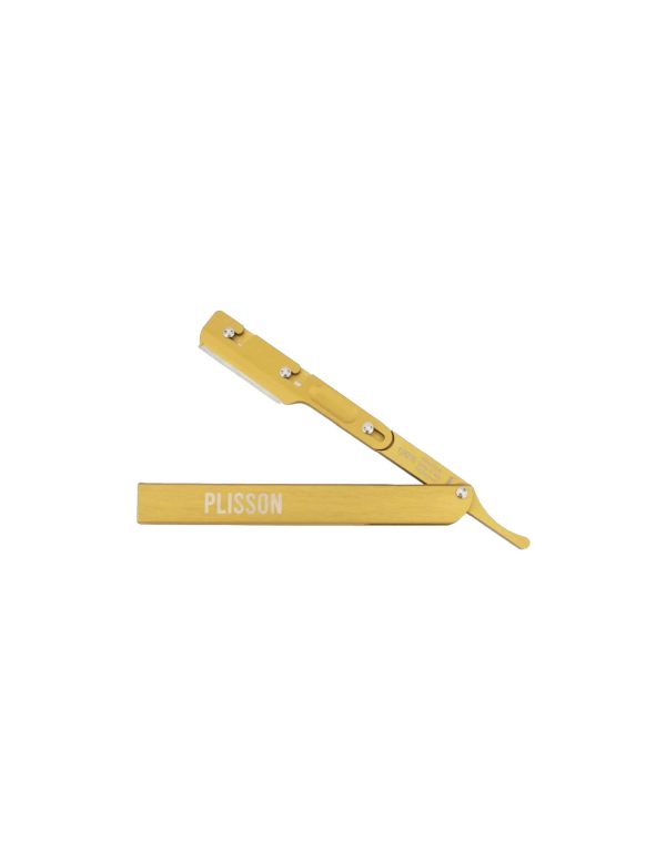 Plisson 1808 Aluminium Shavette - Gold Online Hot Sale