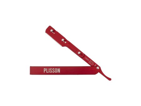 Plisson 1808 Aluminium Shavette - Red Hot on Sale