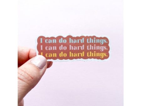 I Can Do Hard Things Sticker Hot on Sale