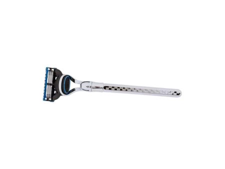 Plisson 1808 Solid Hexagonal Fusion Razor with Palladium Finish - Tile Pattern For Cheap