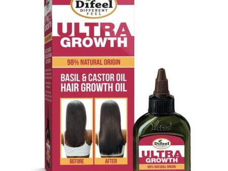 98% Natural Origin - Ultra Growth Basil & Castor Hair Growth Oil For Cheap