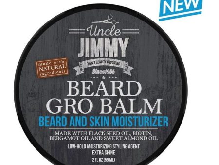 Uncle Jimmy Baume Pousse Barbe Hydratant pour Barbe et Peau 59ml For Discount